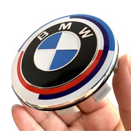 56MM BMW 50th Anniversary Edition Logo Wheel Hub Center Cover Car Modified Accessories for 2017-2023 BMW New X1 X3 1 Series 2 Series New 5 Series 7 Series