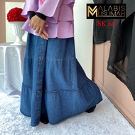 🔥DENIM SKIRT JEANS KIDS SKIRT MUSLIMAH LONG SKIRT FOR KIDS CHILDREN CLOTHING LONG DRESS