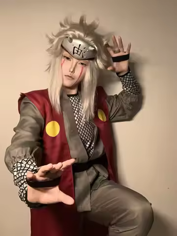 Jiraiya First Generation Toad Sage Cosplay Costume | Obito Uchiha Anime Cosplay Set