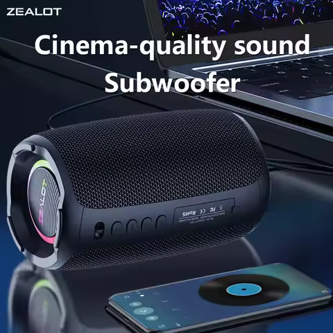 ZEALOT S61 20W Wireless Speakers, Outdoor Portable Subwoofer Speaker, 3000mAh Battery, EQ mode ,Dual