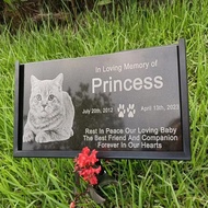 Tanda Kubur Plate Pet Memorial Stone With Picture Cat Tombstone Customized Grave Marker Personalized