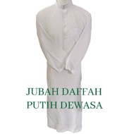 Jubah DAFFAH Putih (DEWASA). ‼️Ready Stock‼️HOT SALES‼️Delivery Same Days before 3pm‼️