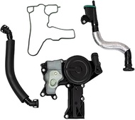 Hugall 06H103495AK PCV Valve Oil Separator Engine Crankcase Vent Valve with Breather Hose Kit Compat