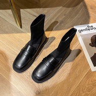 winter boots women boots women winter boots Martin Boots - Thin Socks Style Leather Autumn Winter St