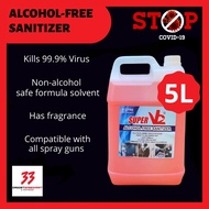 [FAST SHIPPING] 5L Frangrance Alcohol-Free Hand Sanitizer Disinfectant for all Disinfectant Spray Gun for Family