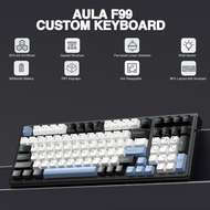 AULA F99 Machanical Keyboard Bluetooth 5.0/2.4G Wireless/Wired Gasket-mounted Gaming Keyboard 99 Key