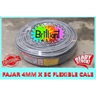 FAJAR 4MM X 3CORE FLEXIBLE CABLE 90 METER(100% PURE COPPER)