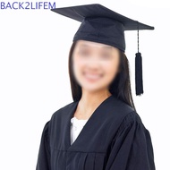 BACK2LIFEM Academic Hat Graduation Party Bachelors School Mortar Board University Adult Unisex Stude