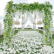 7.2M Artificial Wisteria Garland, Hanging Flower Fake Vines for Wedding, Party, Home, Garden Wall Ar