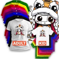 BB-8 Star Wars 马年T恤 新年衣服 2026 Robot New Year Lion Dance CNY Tshirt Boy Viral Cotton Girl