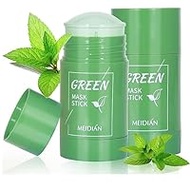 Green Tea Mask Stick for Face, Green Tea Purifying Clay Stick Mask, Blackhead Remover, Face Moisturises Oil Control Skin Brightening for All Skin Types Men and Women, Pack of 2