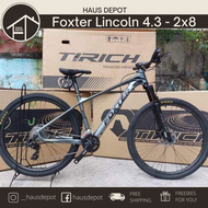 HAUS DEPOT Foxter Lincoln 4.3 2022 MTB with 5 FREEBIES 2x8 Speed Alloy Hydraulic Mountain Bike