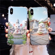 Tiny Ox Buddha Case 12 Zodiac Animals 512 513 for iPhone Shockproof Camera Protection 6/7/8/Plus/X/1