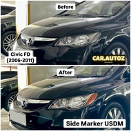 Orange Side Marker Sticker for Honda Civic FD 2006 - 2011 Headlights Honda Civic FD Accessories