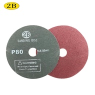 2B Sanding Disc 80 Grit 4" Angle Grinder Stainless Aluminum Metal Wood SD80