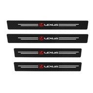 LEXUS | 4Pcs Car Emblem Threshold Tape Protective Stickers Door Sill Film Accessories For Lexus LS L