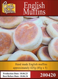 มัฟฟินสไตล์อังกฤษ 1แพคได้5ชิ้น English Muffins Pack Of 5 85g Each