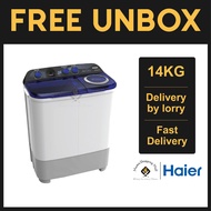 Haier (14KG) Semi Auto Top Load Washing Machine Mesin Basuh | HWM140-SX3