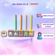 Cute Loopy Cartoon 2-Hole Pencil Sharpener | Attach Shoppi Upgraded Dual Hole 3D Charm