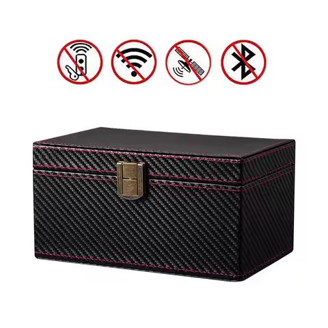 Faraday Box RFID Box for Car Keys Key Fob Protector Signal Blocker for Keyless Fob Large Car Key Sig