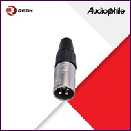 REAN RC3M 3 pole male XLR cable connector.