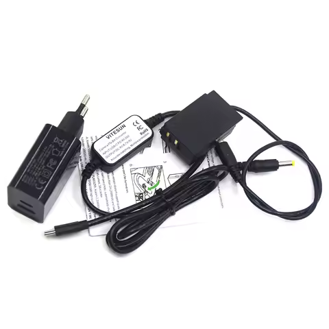 PD Charger EH5A USB Type C Power Cable+EP-5C DC Coupler EN-EL20 Dummy Battery For Nikon 1AW1 1J1 1J2