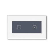 綠銀G-Switch T1支援蘋果Apple Home 無線智能雙開關(銀色)