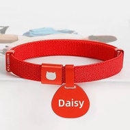 Cat Collar with Name Tag Breakaway: Kitten Collars Tag for Girl Boy Cats Ultra Soft & Elastic Adjust