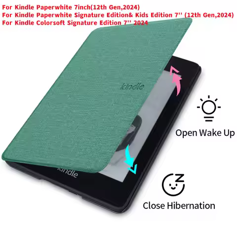 For Kindle Colorsoft 7'' EReader Slim Shell Case for Kindle Paperwhite Signature Edition 12th Genera