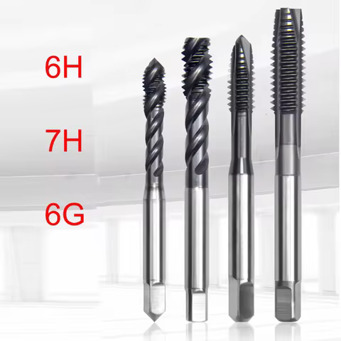 1PCS Tolerance 6H 7H 6G HSS-E Spiral Fluted Pointed Roll Forming Tap M1.2 M1.6 M2 M3 M4 M5 M6 M8 M10