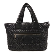 CHANEL 尼龍Coco Cocoon銀扣肩背袋