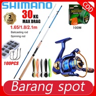 Shimano Reel Shimano Rod Combo Reel Joran Pancing Spinning Rod 1 Set Reel Spinning BC Surf Reel