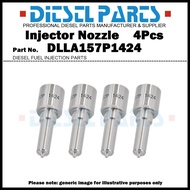 4Pcs Diesel Fuel Injector Nozzle Tips DLLA157P1424 for Mitsubishi Fuso Canter 4.9L 4M50 4M50T / Fuel