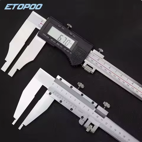 Electronic Digital Vernier Calipers 0-500mm 0.01mm Stainless Steel Large Range Caliper Gauge Tool