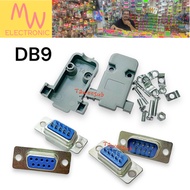 DB9 Connector DB 9 pin RS232 Male Female Assembly And Cover