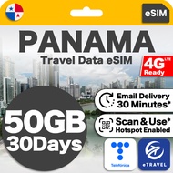 eSIM Panama Telefonica Unlimited Data 巴拿马 | eTravel