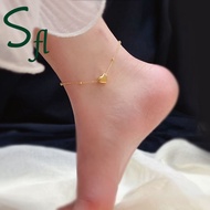 Sfl 18K Gold Anti-fading Girls Anklet Adjustable