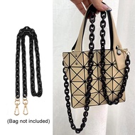 Bag Strap For BAO BAO ISSEY MIYAKE Black Replacement Handbag And Crossbody Bag Chain Accessories