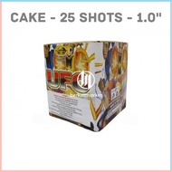 Petasan Kembang Api Cake 25 Shot Fireworks Roket Roman Candle 5 8 100