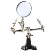 Solder Helping Third Hand Tool with Soldering Stand Magnifying Glass Helping Clamp Solder Board Clip