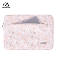 GP3 CanvasArtisan Upgrade Pink Floral Pattern Laptop Bag Waterproof Shockproof Leather Cover for Tab