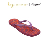 Fipper X Bayu Somerset Selipar Wanita Tangerine Trails - Fipper X Bayu Somerset Women Slipper Tanger