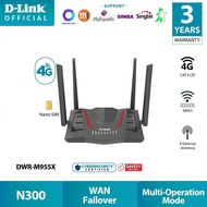 D-Link DWR-M955X AX1500 4G LTE Wi-Fi 6 Wireless Gigabit Mobile Router | Nano SIM | WAN Failover | 3Y