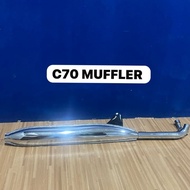 HONDA C70 EXHAUST (ST) PISANG EKZOS // C70 C70Z HONDA LAMPU BULAT MUFFLER EXHAUST EKZOS PIPE ASSY