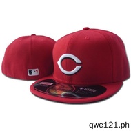Fully enclosed large board cap M LB Cincinnati Reds non adjustable baseball cap size cap hip hop  