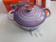 Le creuset 14cm bluebell purple round casserole bear knob BB鑄鐵鍋