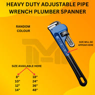 [8-36] HEAVY DUTY ADJUSTABLE PIPE WRENCH PLUMBER SPANNER