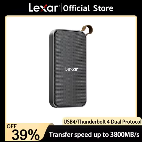 Lexar E750 Solid State Drive Case USB4 Compatibility Thunderbolt 4 M2 External High Speed External C