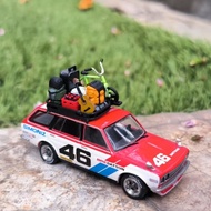 Mini scale accessories hot wheels mini gt inno64 tarmac pop race Roofrank bike full set holliday 04