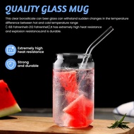4 Pack Can Shape Glass Fashion Water Milk Juice Simple Juice Cup Beer Glass Shake Glass Dessert Cup
